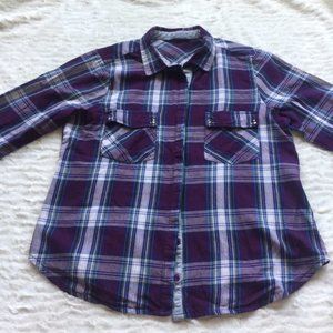 Plaid button up shirt